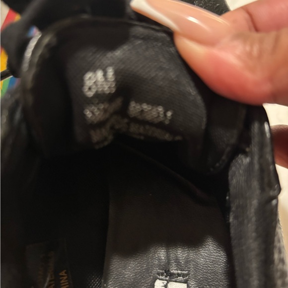 Black Sneakers with Rainbow Soles - Picture 4 of 5